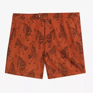 NWT Ted Baker Tiger Print Swim Shorts Size 3 (32")